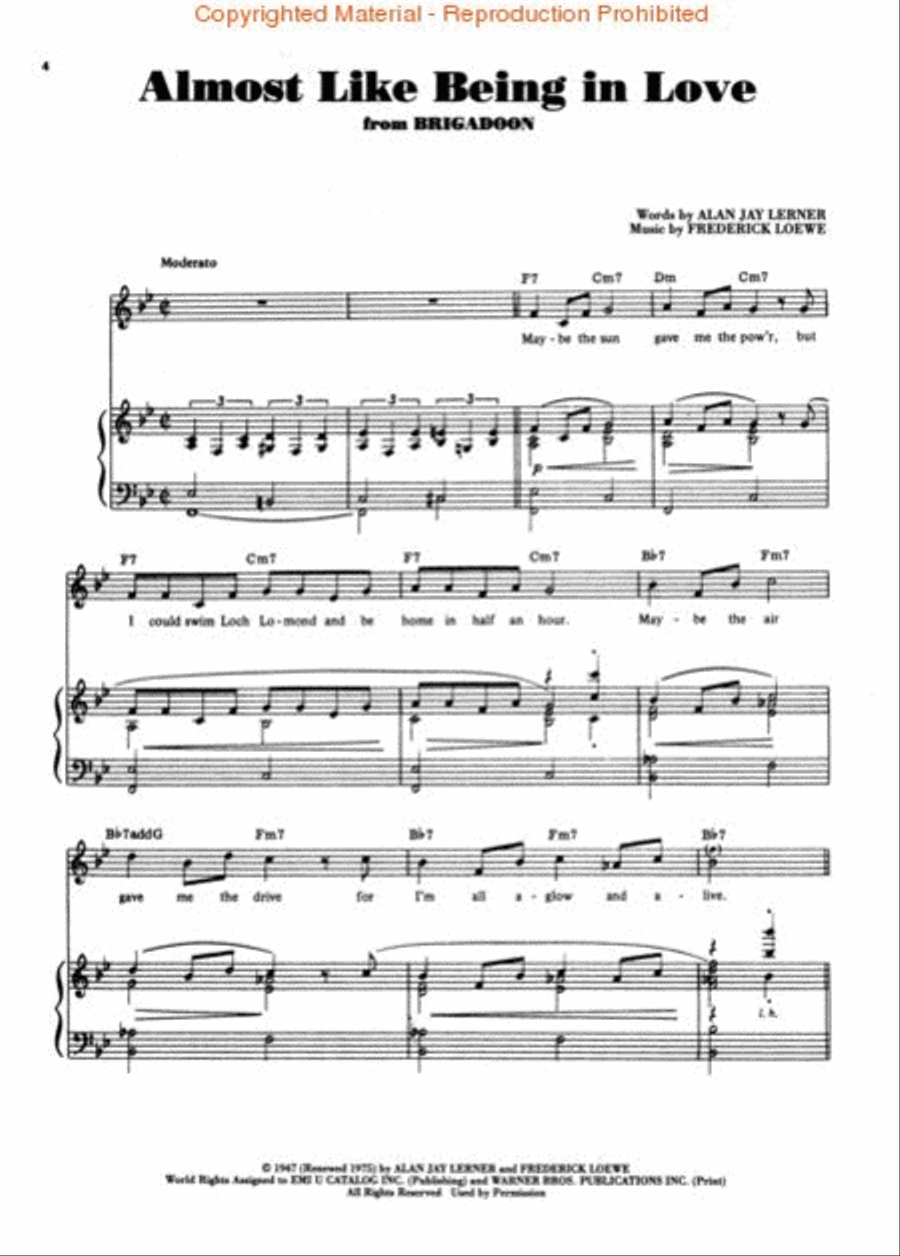 The Greatest Songs of Lerner & Loewe Piano, Vocal, Guitar scores gallery preview page 2