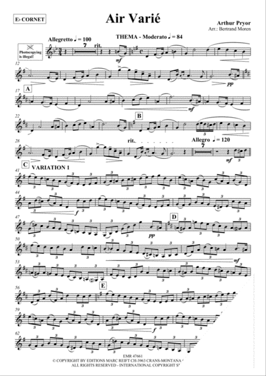 Air Varie Cornet scores gallery preview page 3