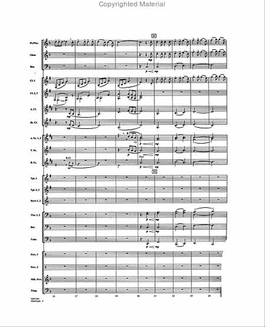 Hallelujah Concert Band scores gallery preview page 4