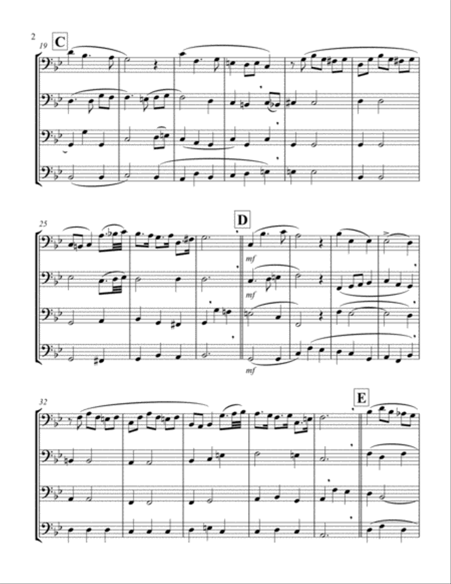 Bist Du Bei Mir (Violoncello Quartet) String Quartet scores gallery preview page 2