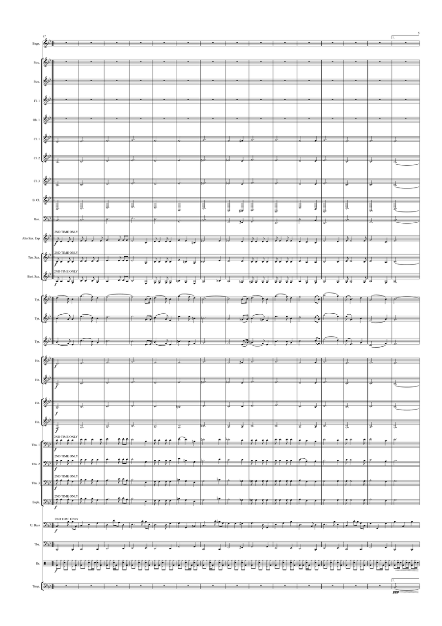 Hector the Hero Concert Band scores gallery preview page 5