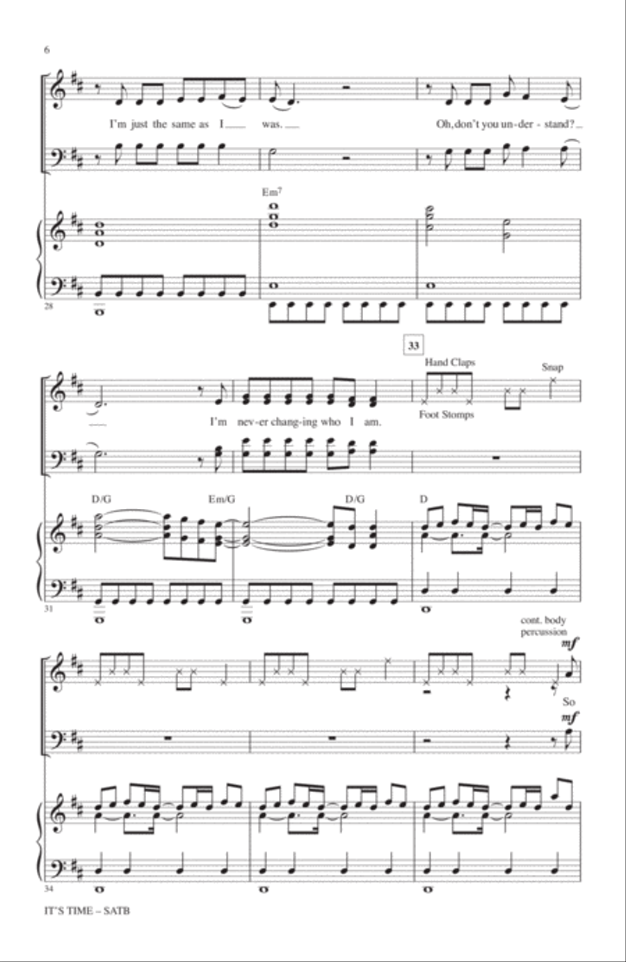 It's Time 4-Part scores gallery preview page 4