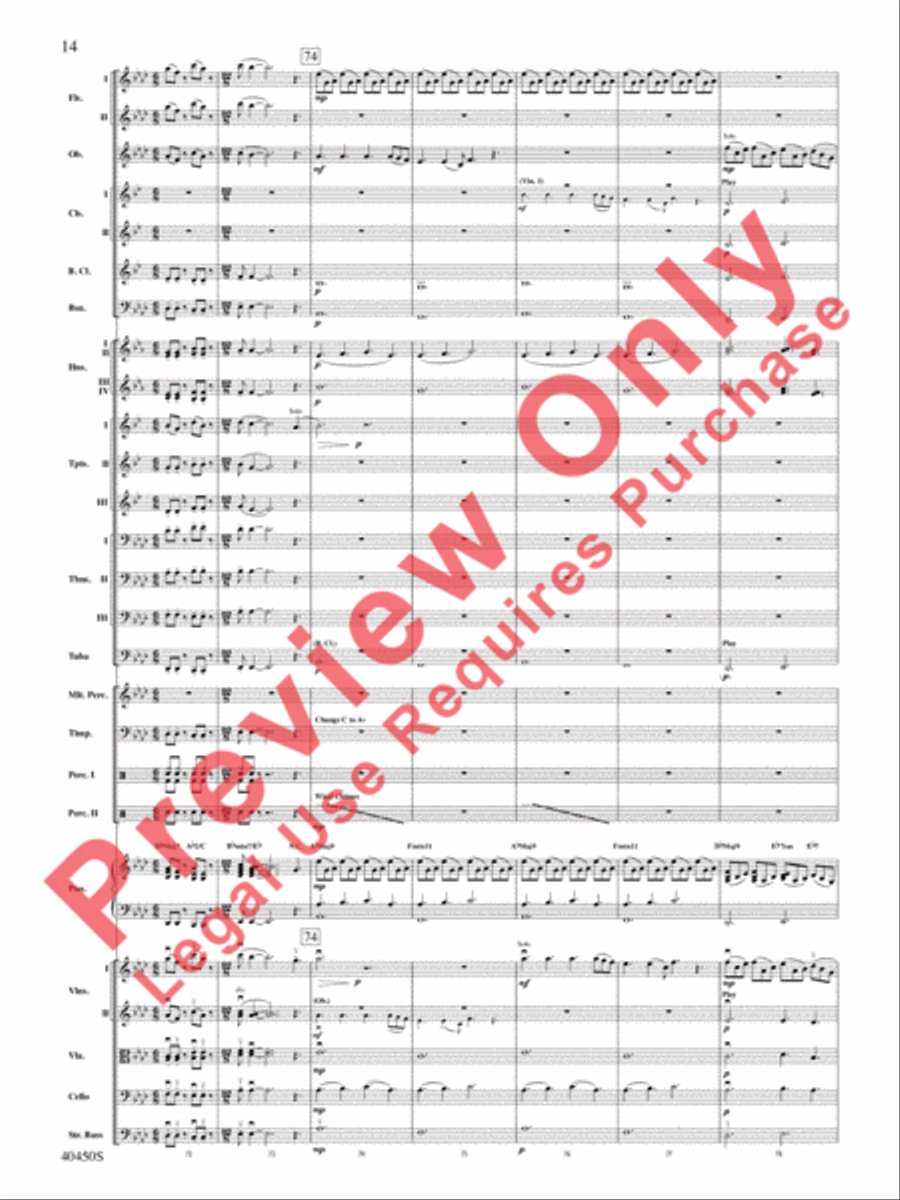 A Whitney Houston Tribute Full Orchestra scores gallery preview page 15