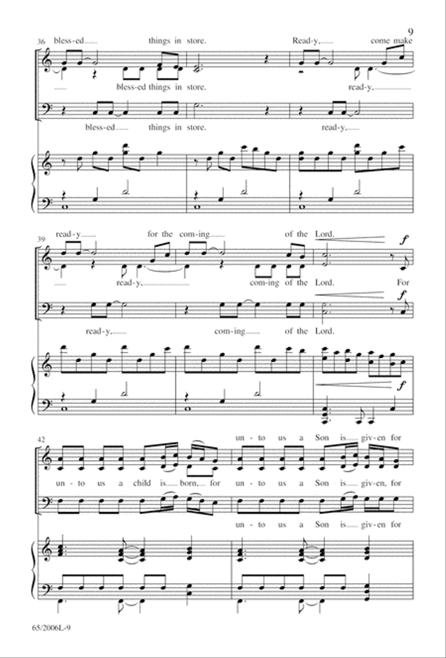 I Hear the Prophet Callin' 3-Part scores gallery preview page 10
