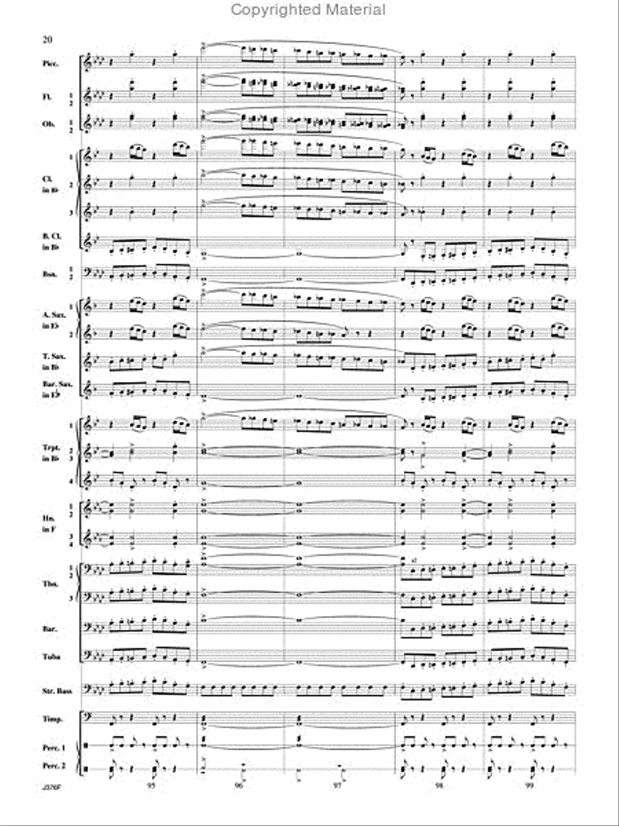 William Tell Overture Concert Band scores gallery preview page 21