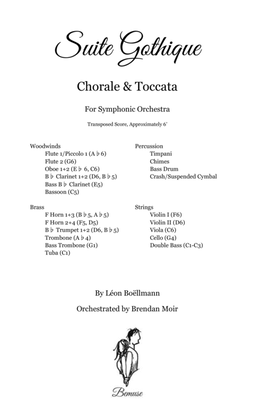 Suite Gothique: Chorale & Toccata (Score Only)