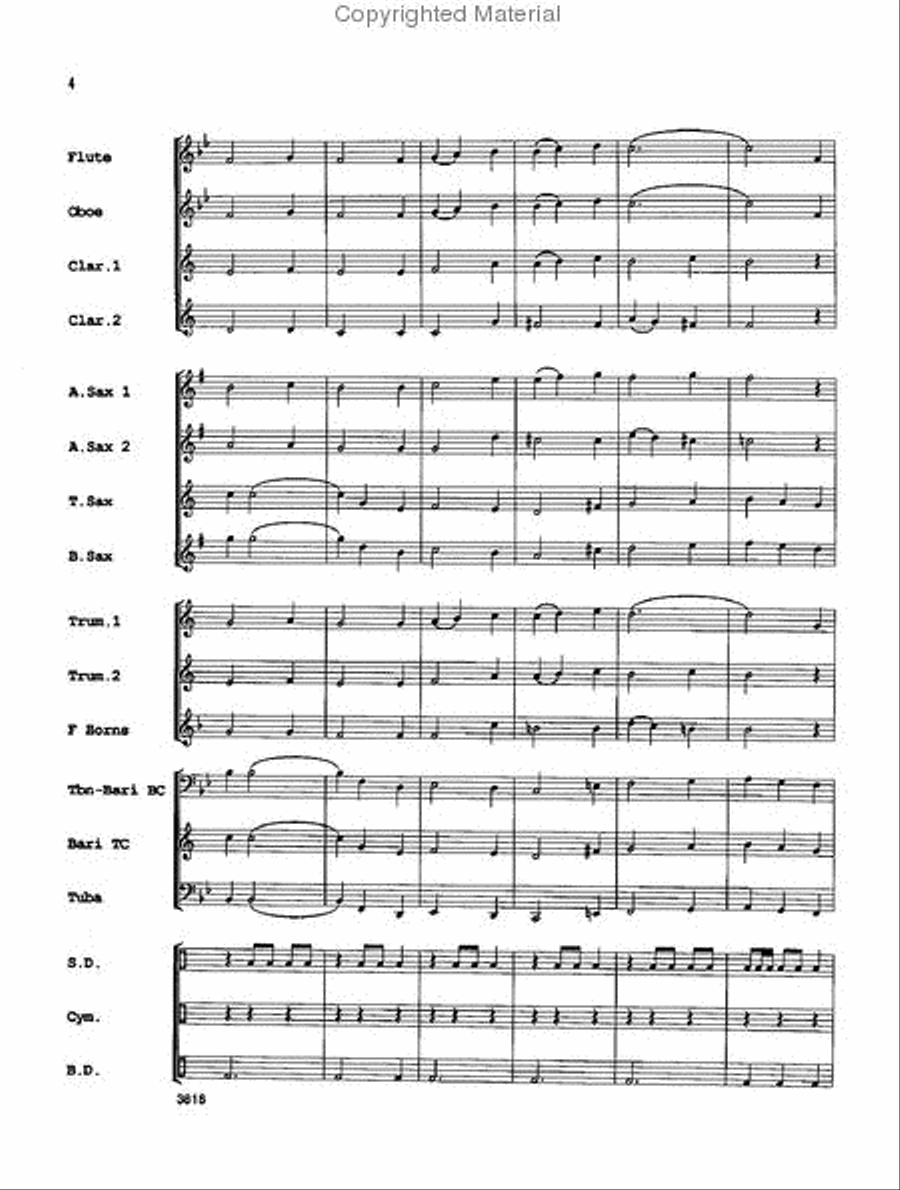 One Christmas Night Concert Band scores gallery preview page 4