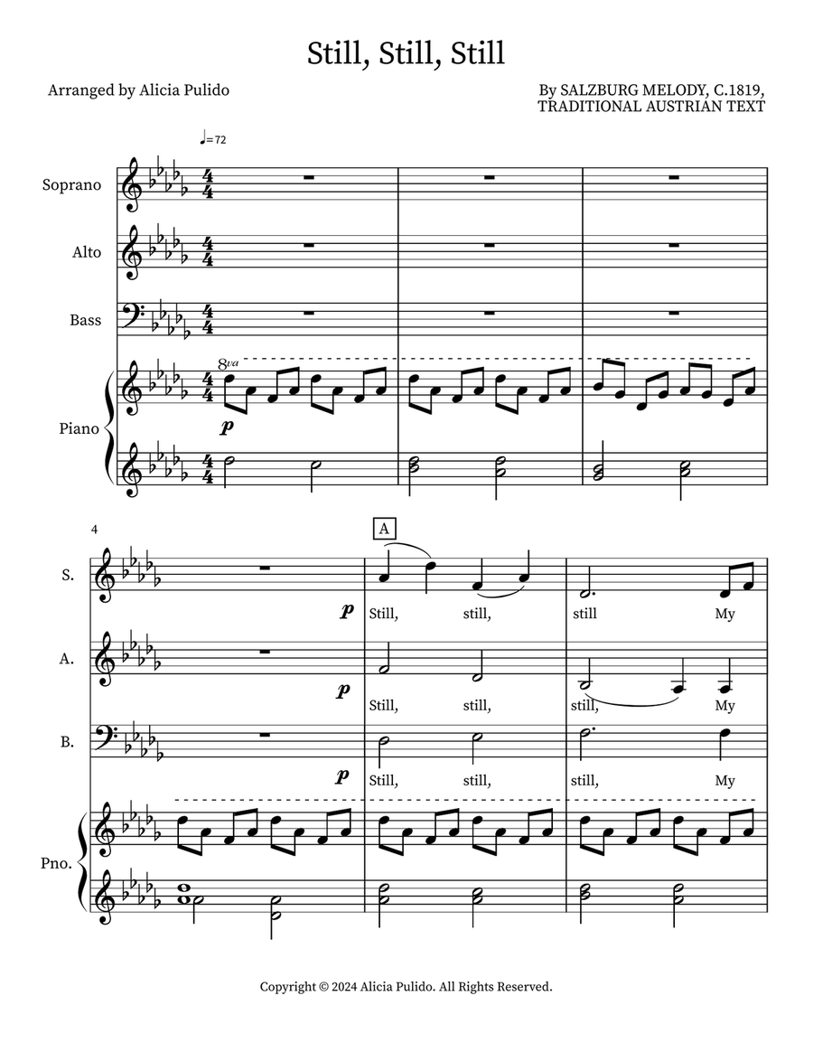 Still, Still, Still 3-Part scores gallery preview page 1