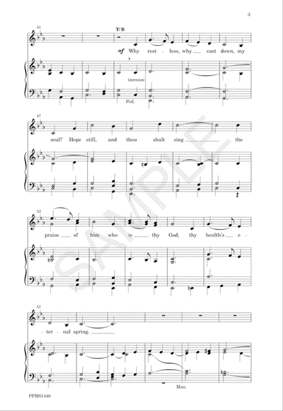 My Soul, O God, Longs for Thee 4-Part scores gallery preview page 5