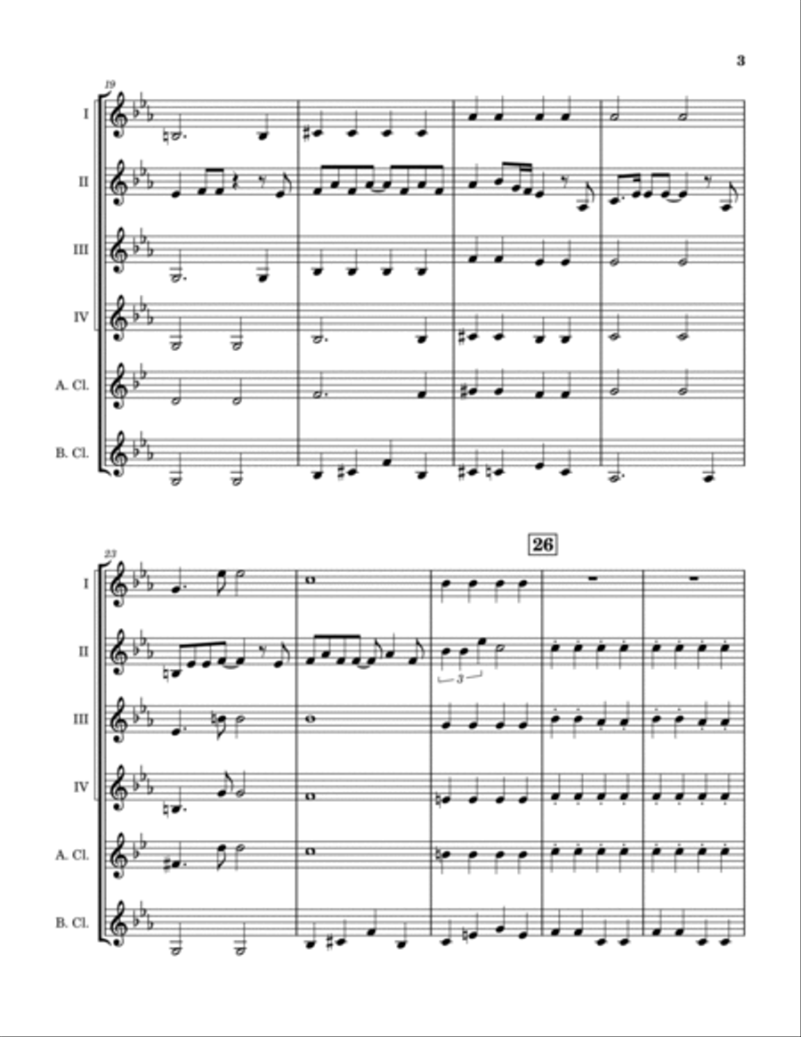 Cold As Ice Clarinet Quintet scores gallery preview page 4