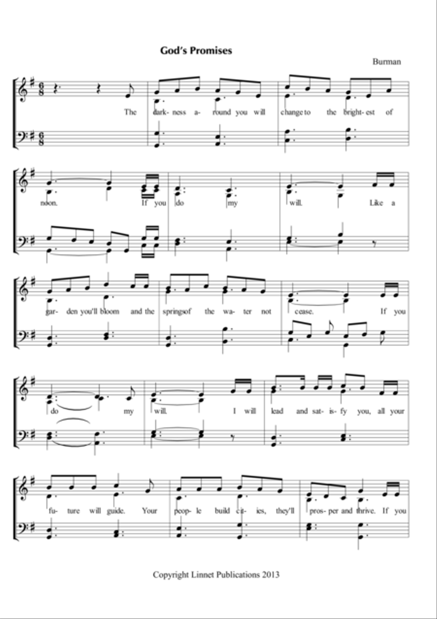 God's Promises God's Promises Unison Choir scores gallery preview page 2