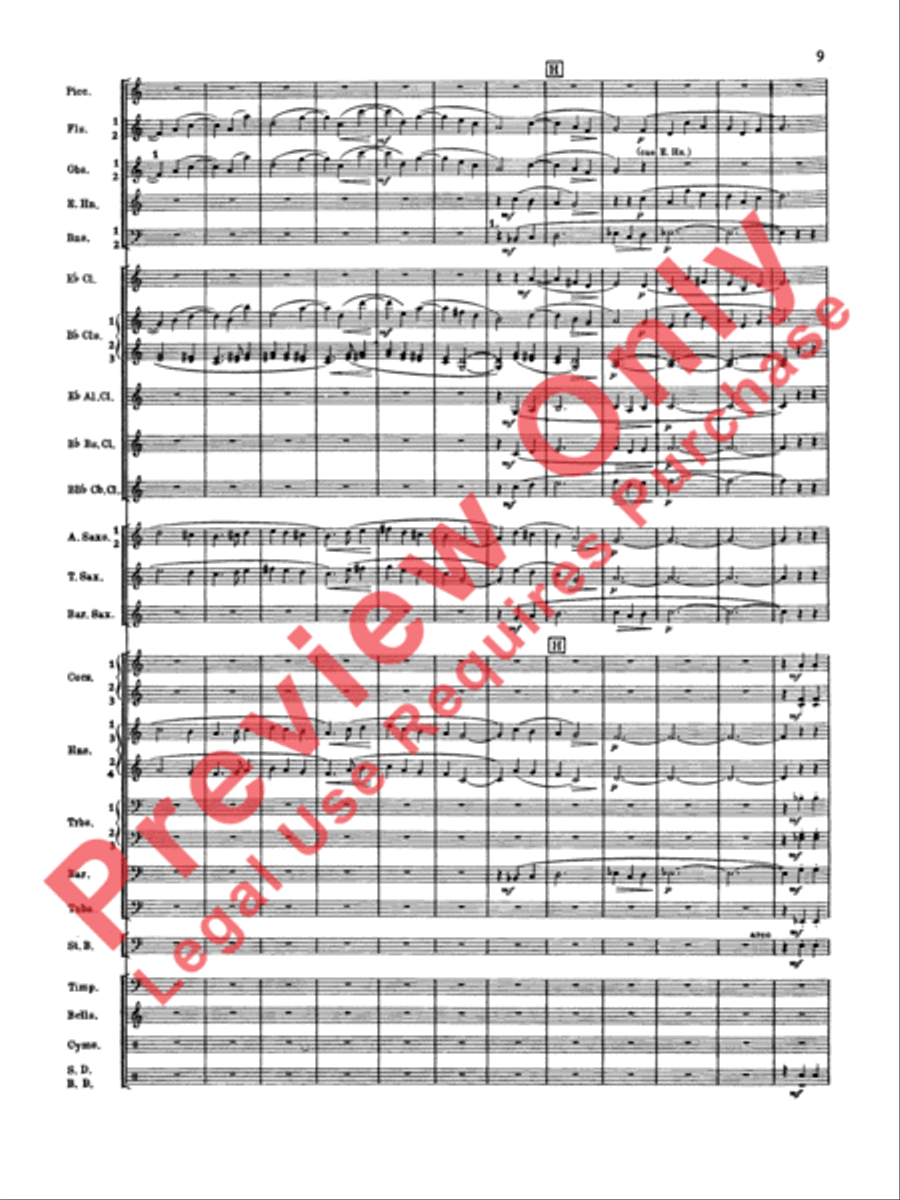 Symphonic Dance No. 2 Concert Band scores gallery preview page 10
