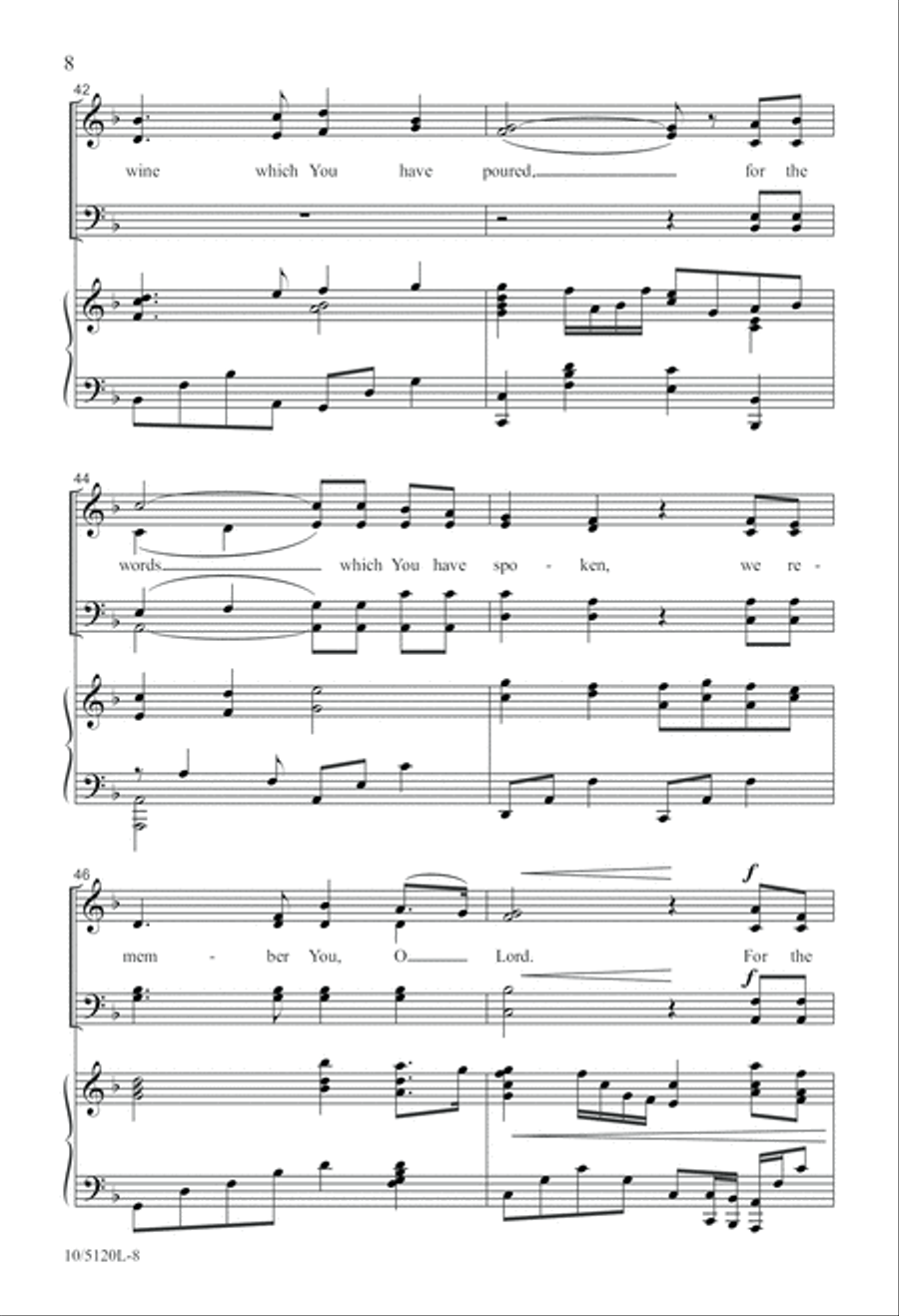 At This Table We Remember 4-Part scores gallery preview page 8