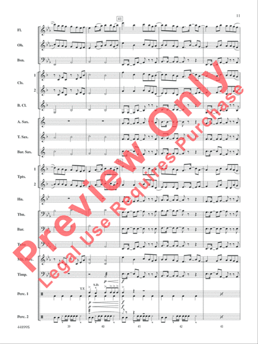 Cheerleader Cheerleader Concert Band scores gallery preview page 11