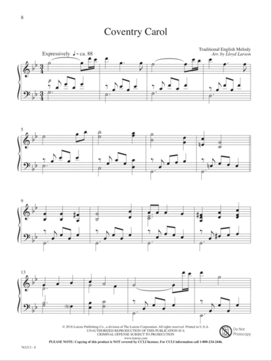 A Quiet Christmas Piano Solo scores gallery preview page 15