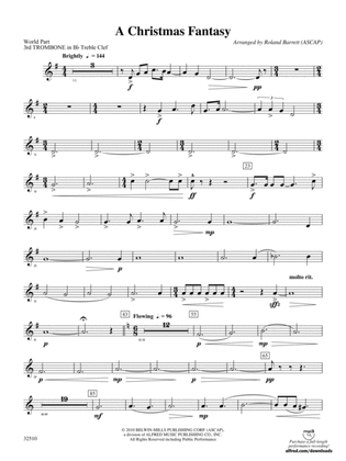 A Christmas Fantasy: (wp) 3rd B-flat Trombone T.C.