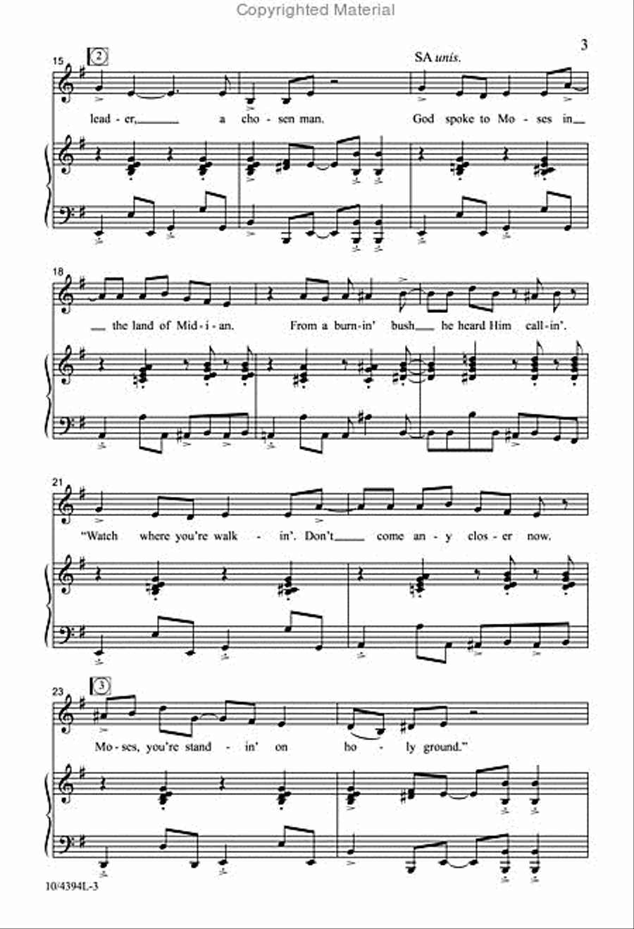 Moses 4-Part scores gallery preview page 3