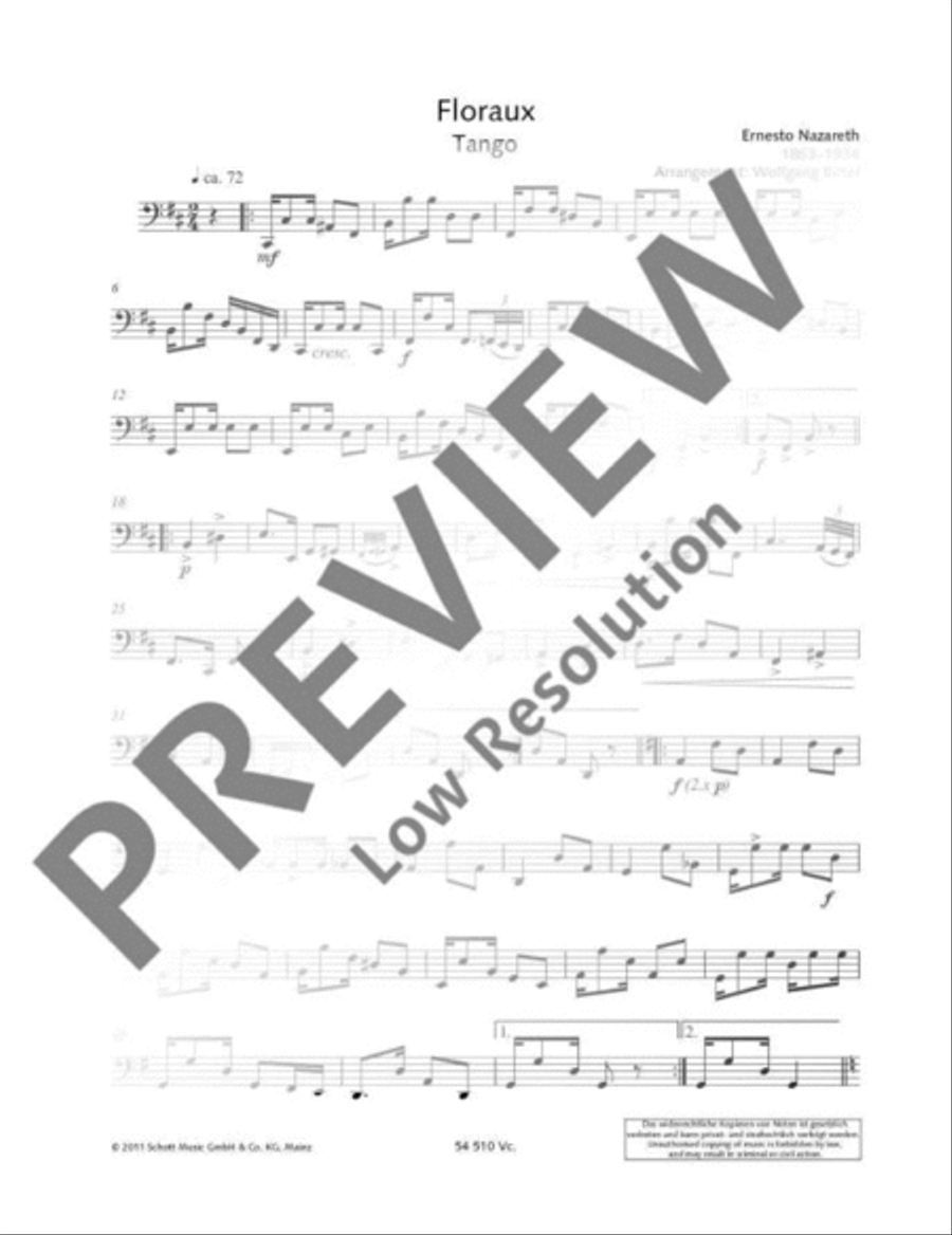 Floraux String Quartet scores gallery preview page 20