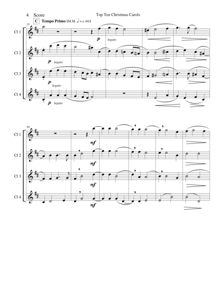 O Magnum Mysterium by Gabrieli for Clarinet Quartet image number null