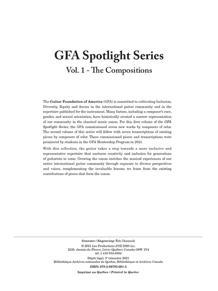 GFA Spotlight Series, vol. 1, compositions