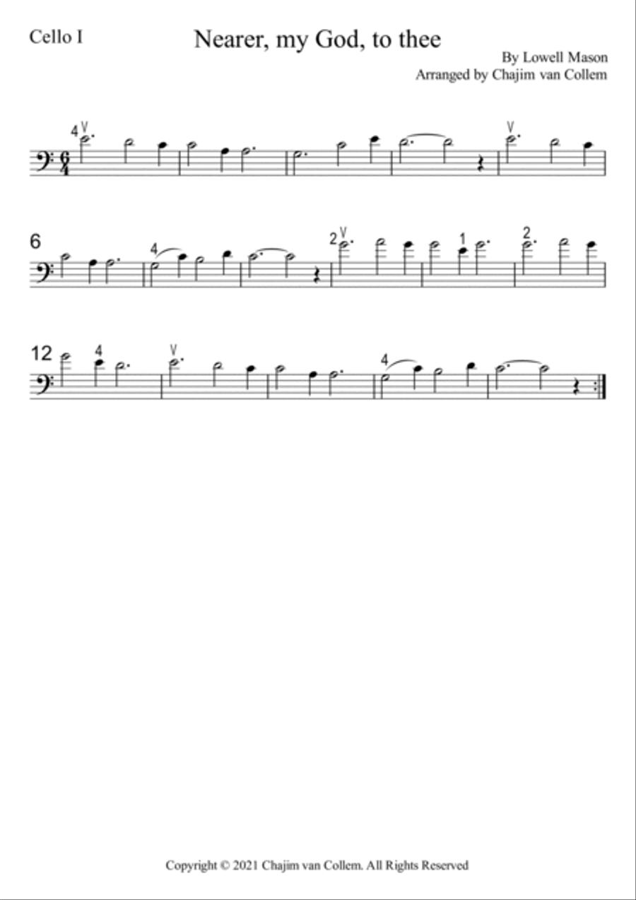 Nearer, my God, to thee Small Ensemble scores gallery preview page 2