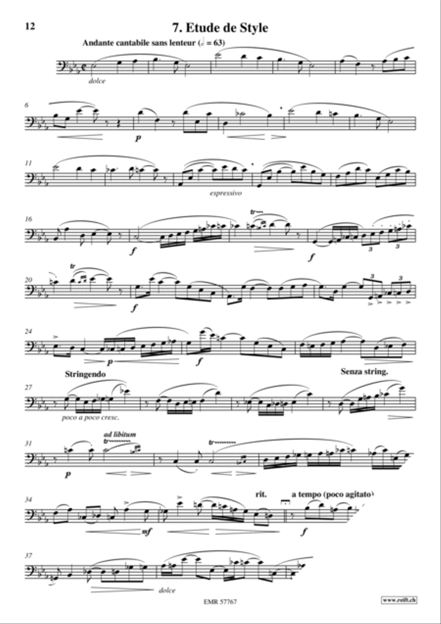 36 Etudes Transcendantes Bassoon Solo scores gallery preview page 9