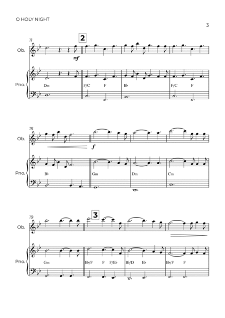 O Holy Night Piano scores gallery preview page 3