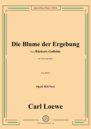 Loewe-Die Blume der Ergebung,Op.62 H.II No.6,in g minor