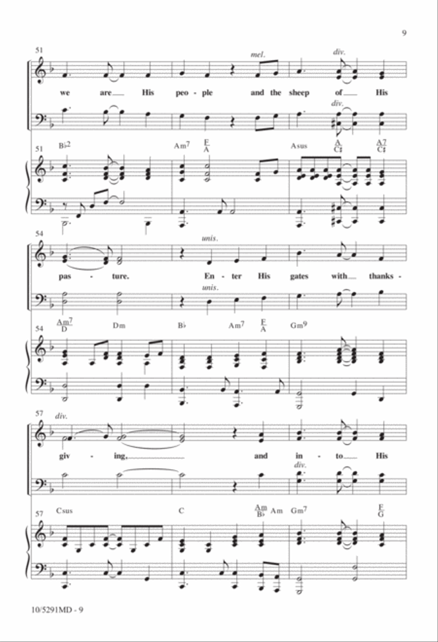 Come Before Him with Singing 4-Part scores gallery preview page 8
