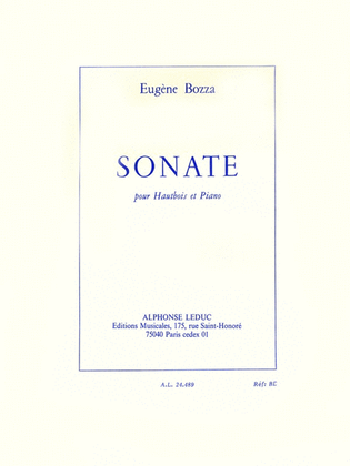 Book cover for Sonate (oboe & Piano)
