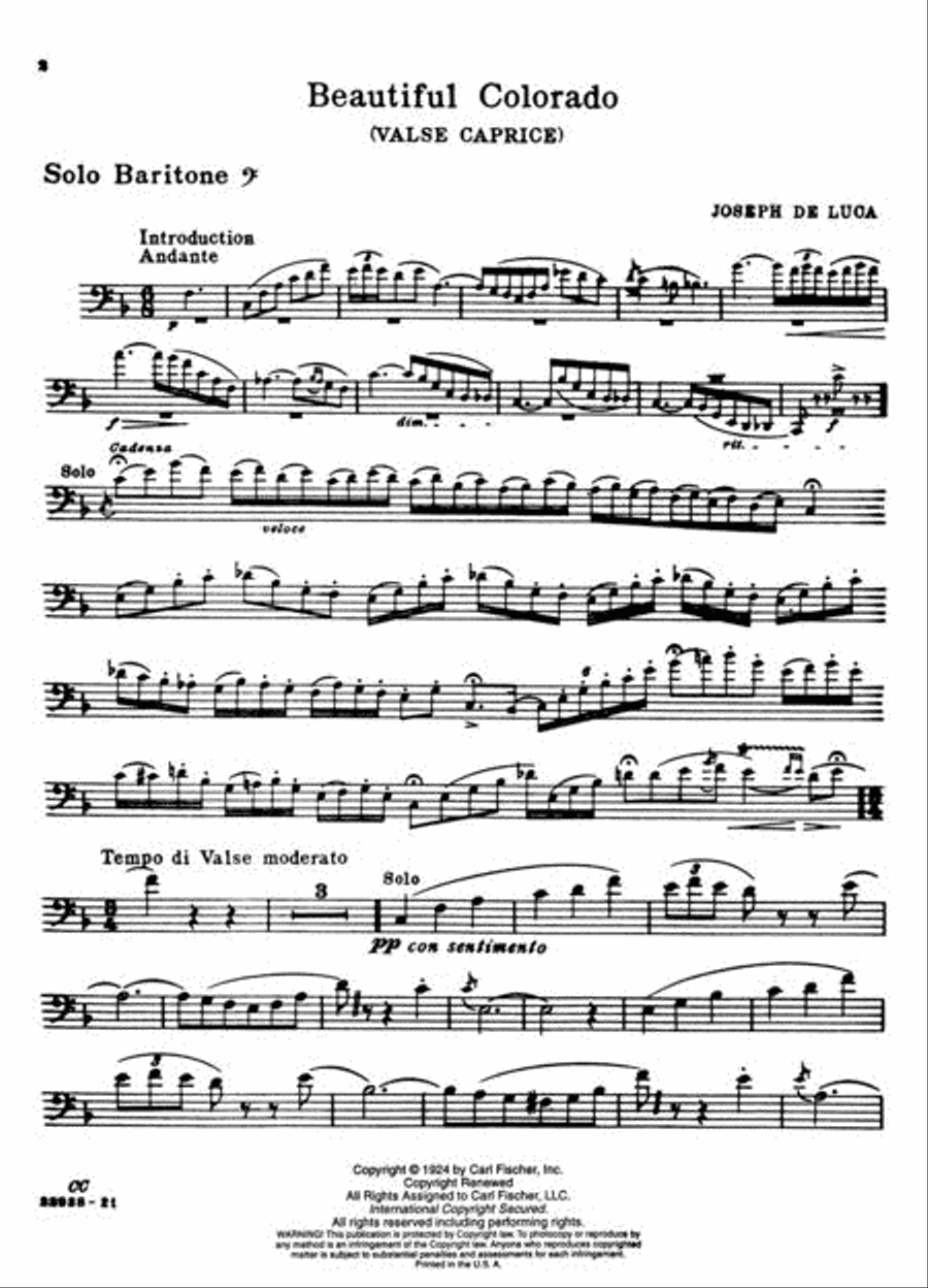 Beautiful Colorado Beautiful Colorado Baritone Horn BC scores gallery preview page 3