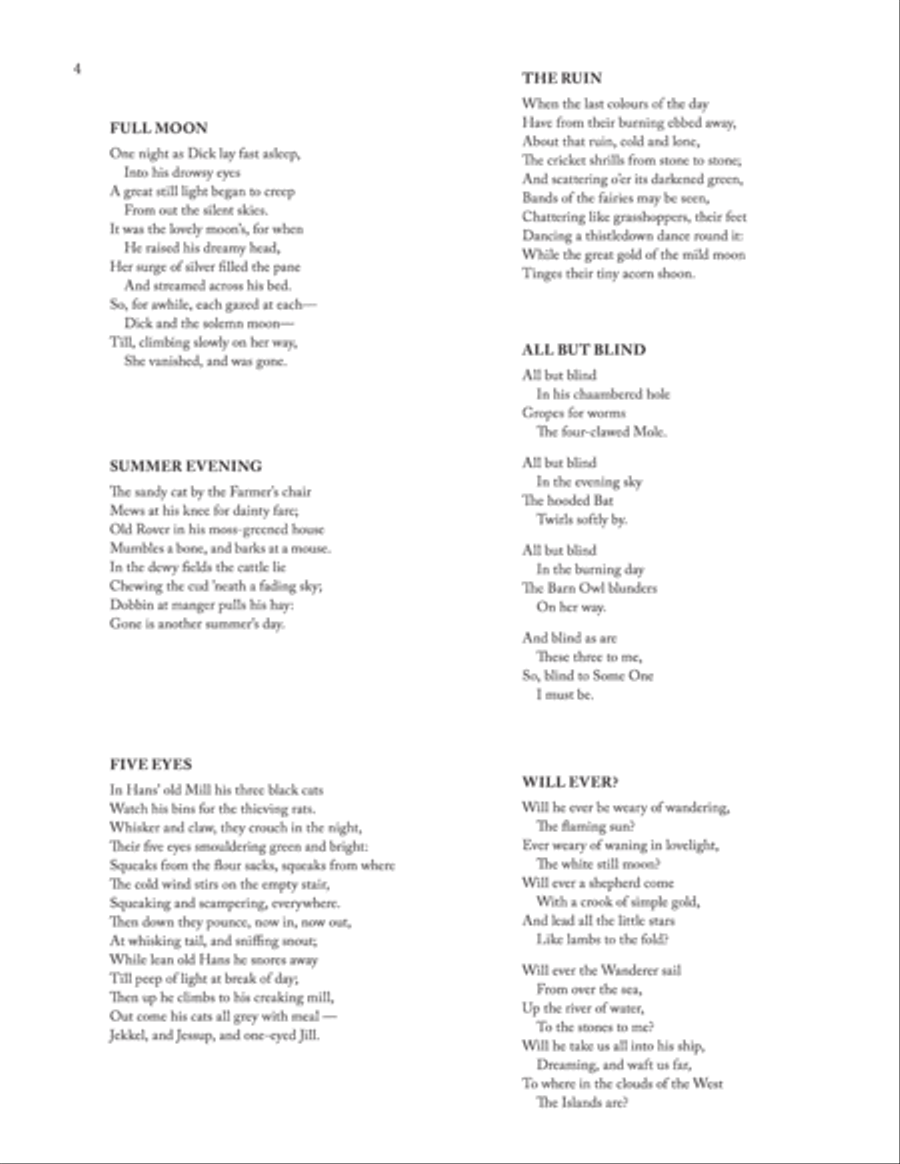 Peacock Pie Tenor Voice scores gallery preview page 4