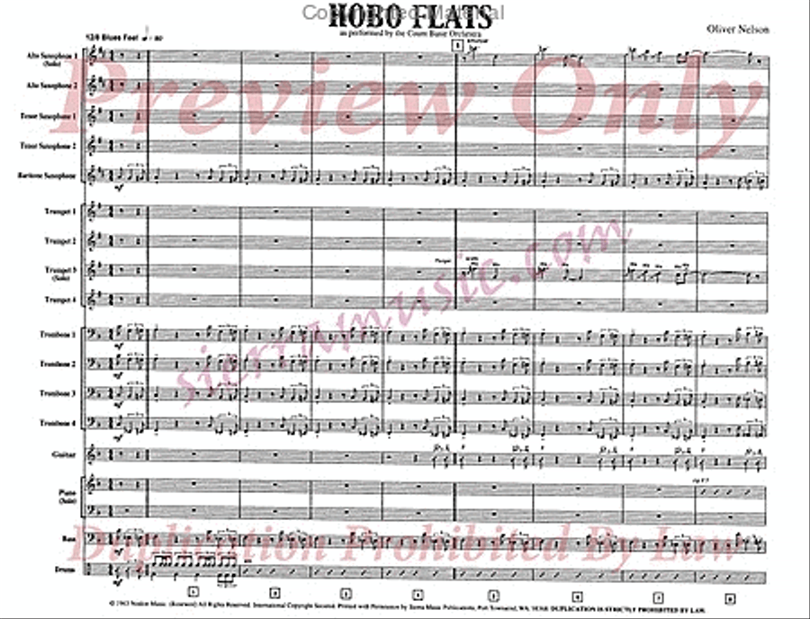 Hobo Flats Big Band scores gallery preview page 2