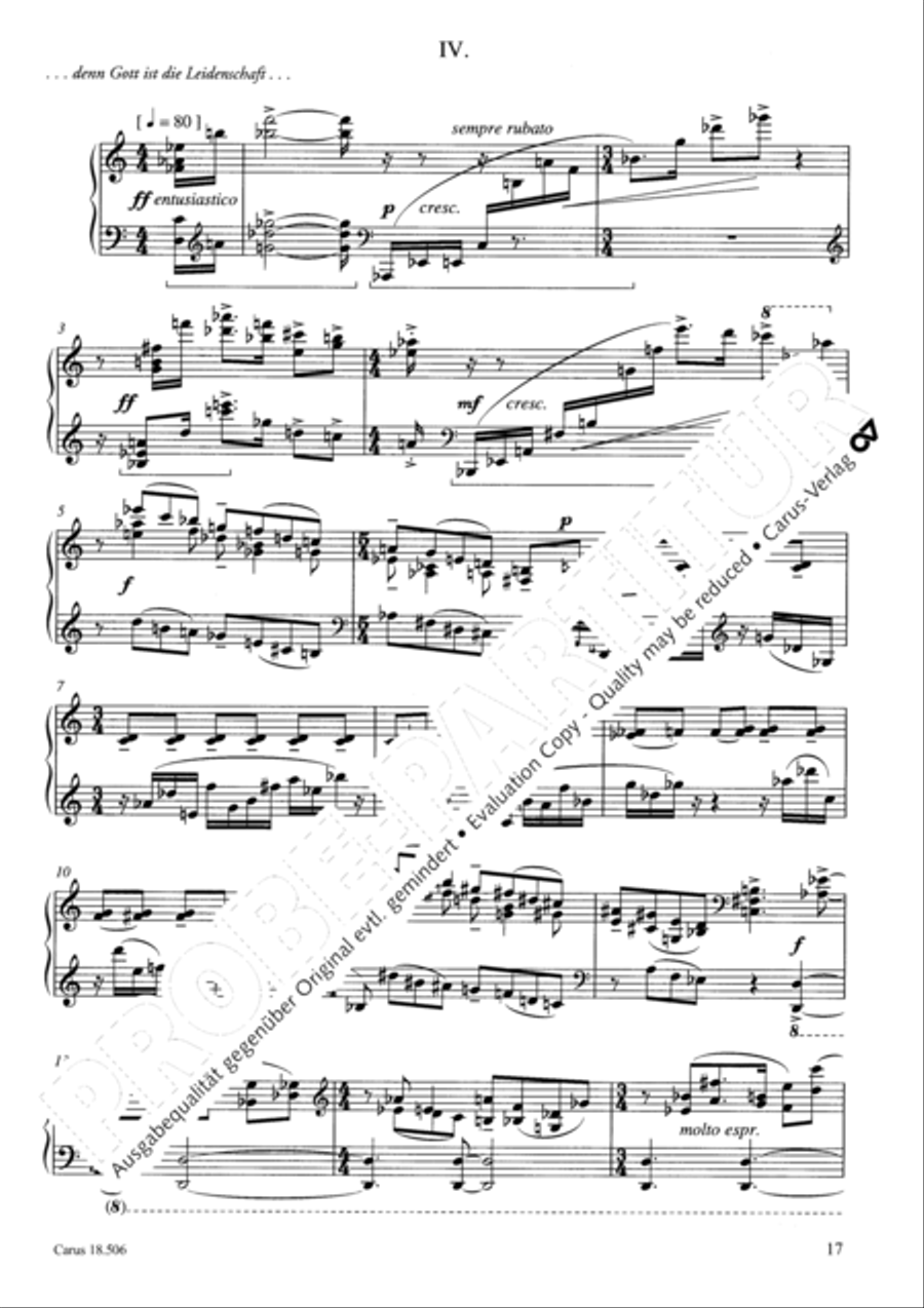 Vier Klavierstucke Vier Klavierstucke Piano Solo scores gallery preview page 18