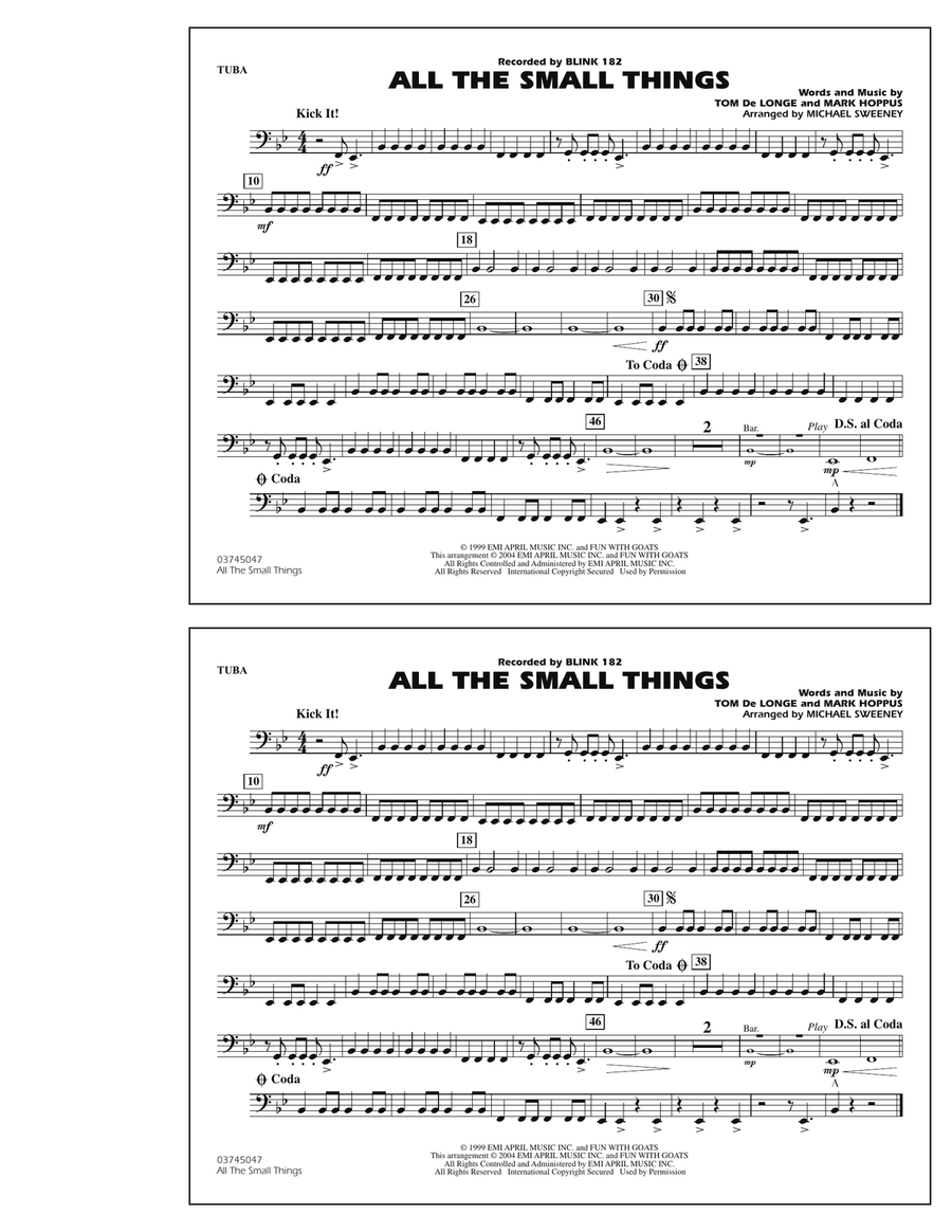 All The Small Things - Tuba