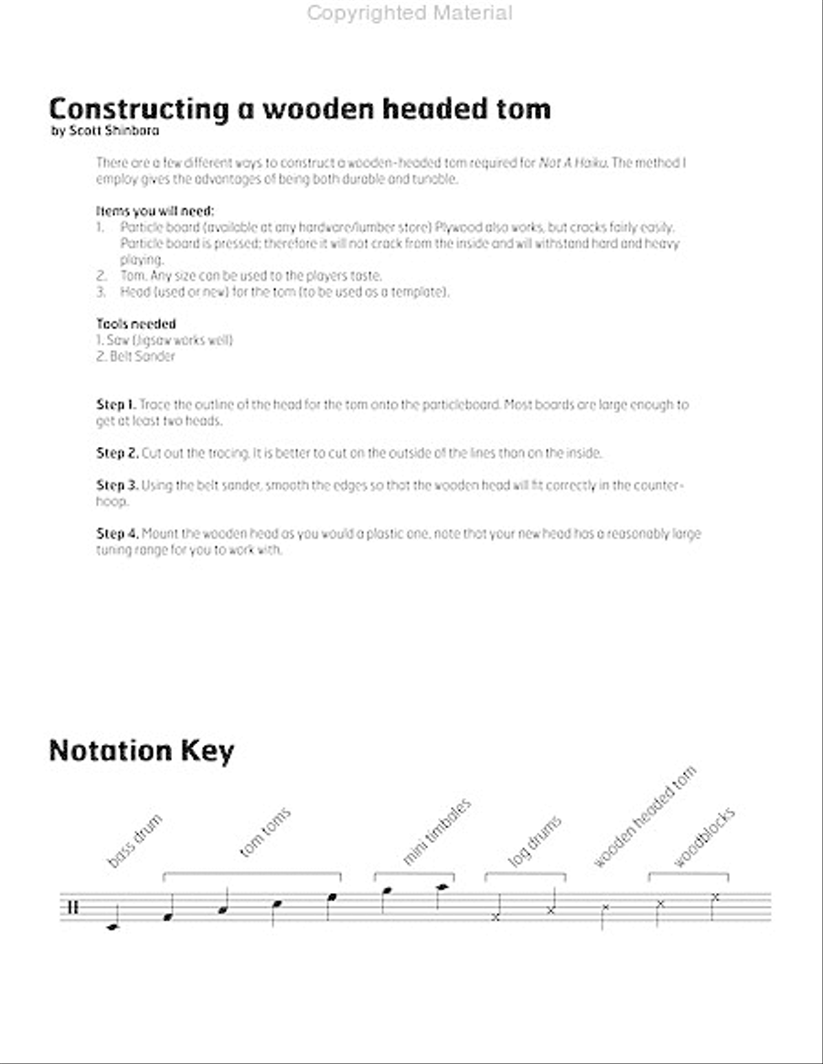 Integrated Elements No. 2 - Not a Haiku Percussion scores gallery preview page 4