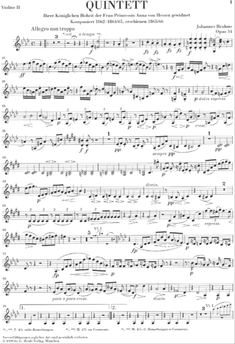 Piano Quintet F minor Op. 34 Piano scores gallery preview page 6