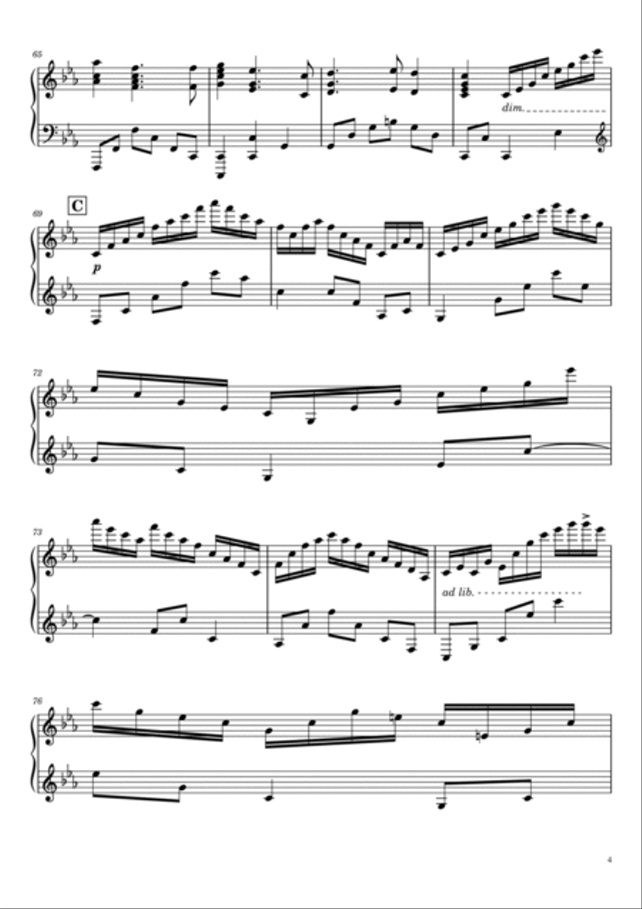 Once Upon A December Piano Solo scores gallery preview page 4