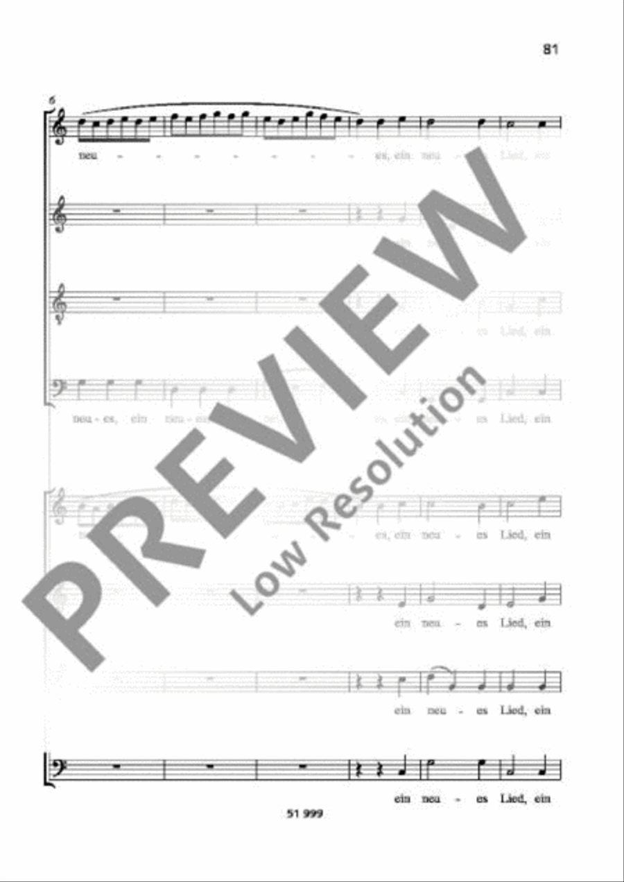Singet dem Herrn ein neues Lied 4-Part scores gallery preview page 3