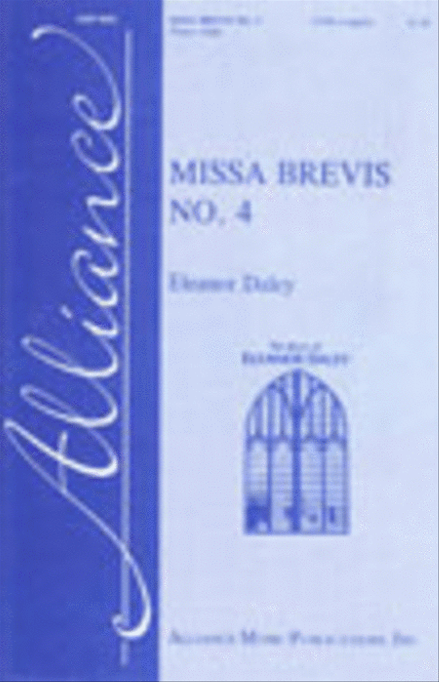 Missa Brevis No. 4 Missa Brevis No. 4 4-Part scores gallery preview page 1