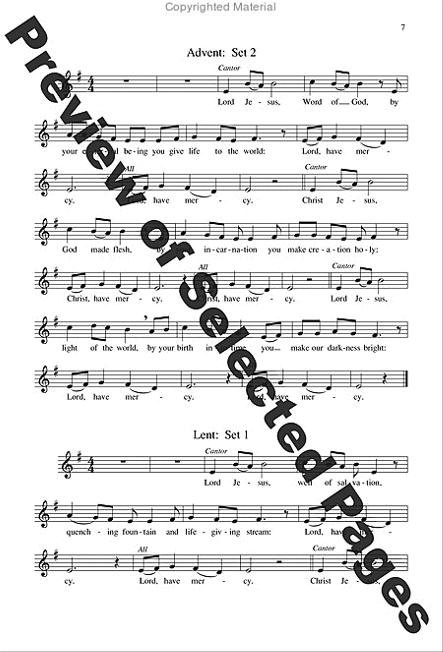 Mass of the Angels and Saints - Choral / Accompaniment Edition 3-Part scores gallery preview page 4