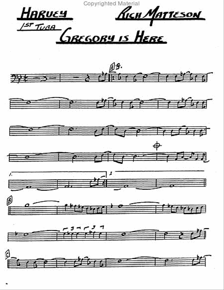 Gregory is Here Large Ensemble scores gallery preview page 3