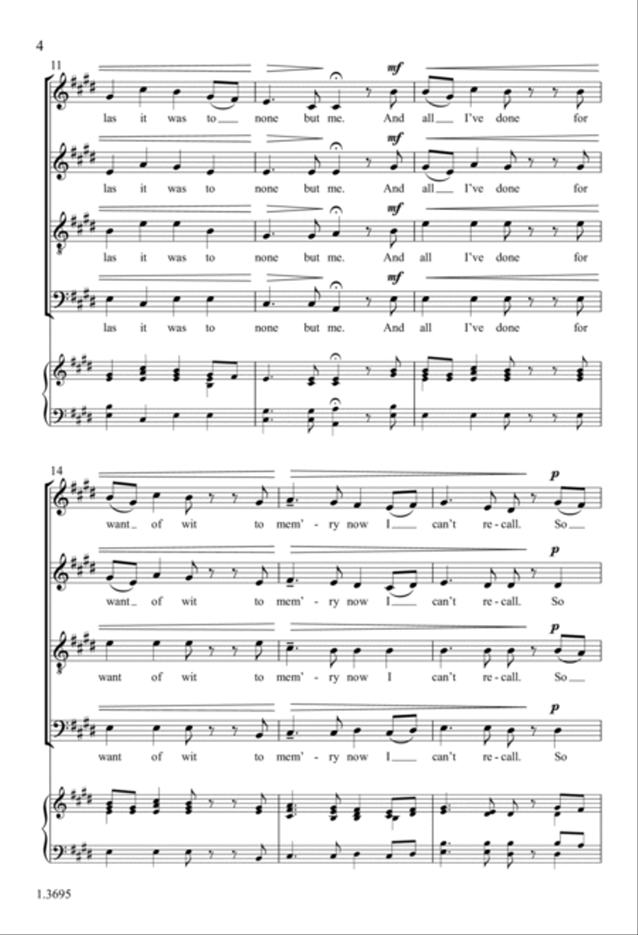 The Parting Glass 4-Part scores gallery preview page 4