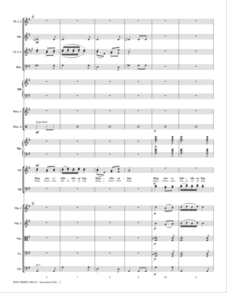 Ring Merry Bells - Full Score Choir scores gallery preview page 2