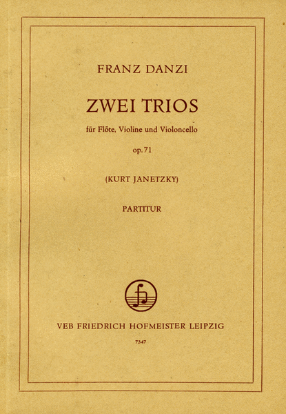 2 Trios op. 71 /Partitur