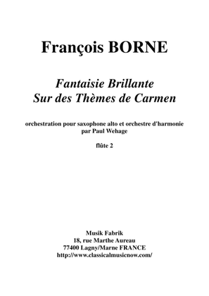 Fantaisie Brillante sur des Thèmes de Carmen for alto saxophone and concert band, flute 2 part