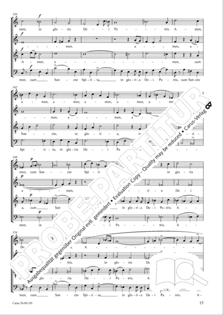 Edizione Nazionale delle Opere di Giacomo Puccini. III. Vocal music; 2. Messa a 4 voci (vol. III/2) 4-Part scores gallery preview page 16