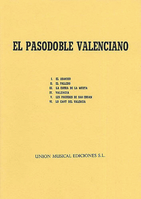 Pasodoble Valenciano Piano Album
