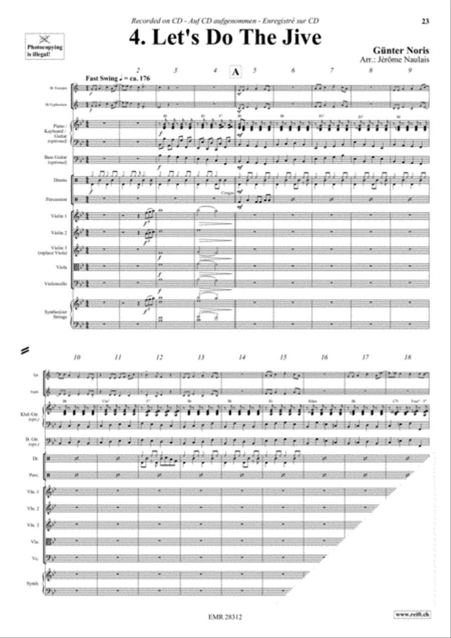 Let's Dance Volume 3 Brass Ensemble scores gallery preview page 6