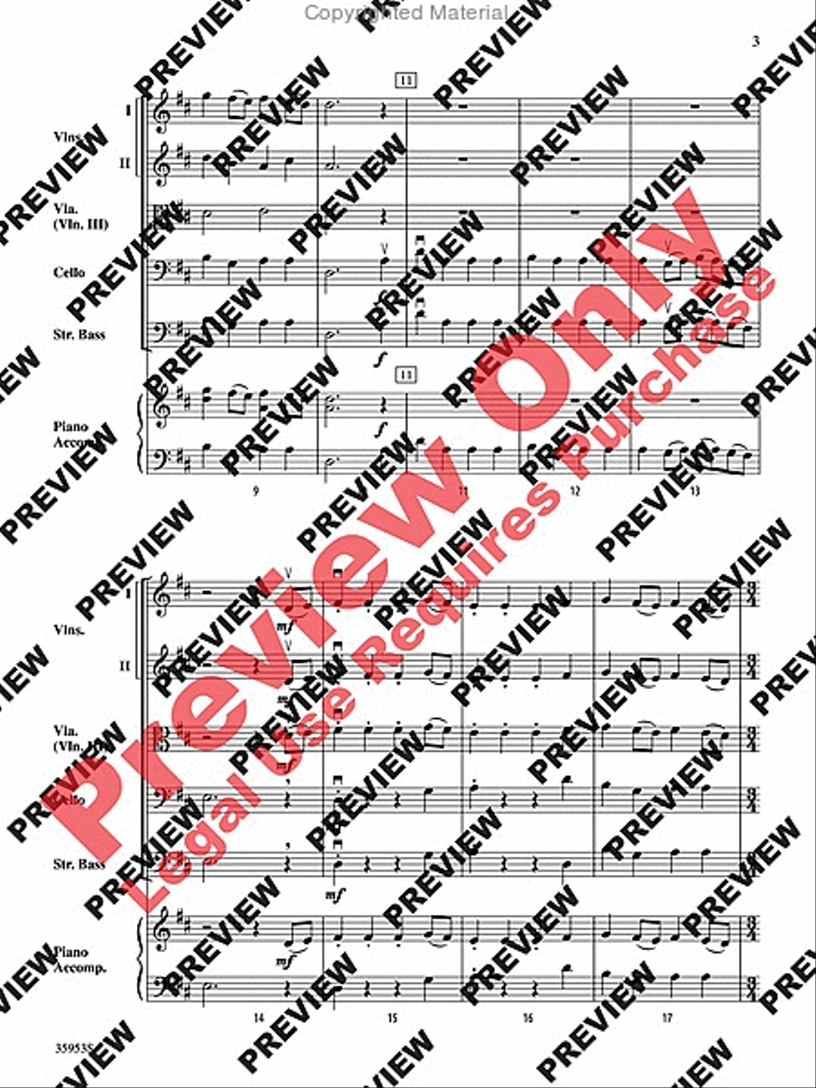 A Bach Fest String Orchestra scores gallery preview page 4
